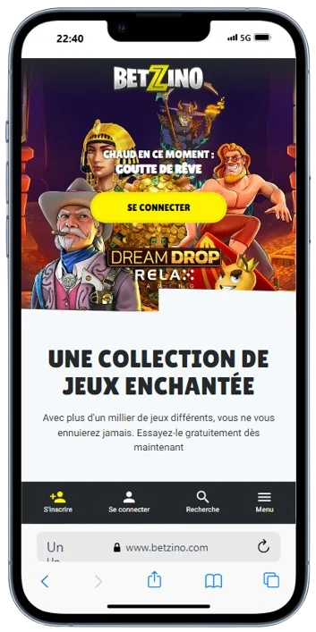 L'application Betzino pour la France