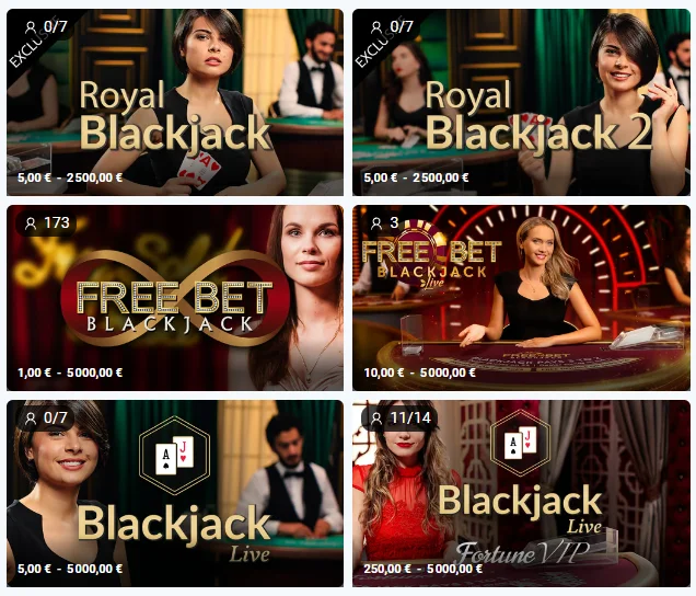 Jeux de Blackjack